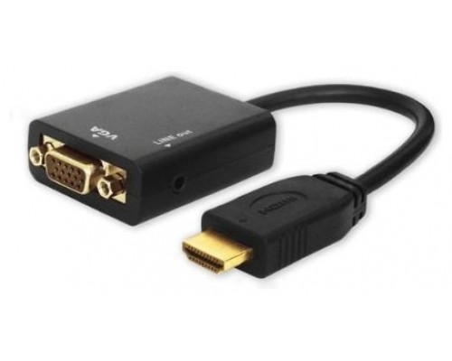 ADAPTADOR HDMI (M) A VGA (H) CON AUDIO SAVIO CL-23